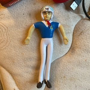Speed Racer from the 80s rubber 3” figure very flexible.